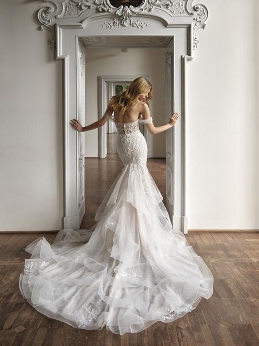 ELOWEN Tulle Lace Beads Dress Only