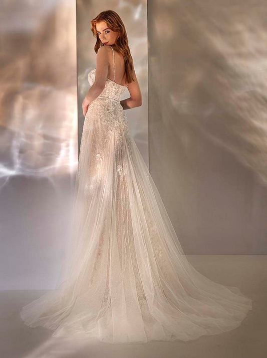 MISAE Tulle Lace Beads Dress Only