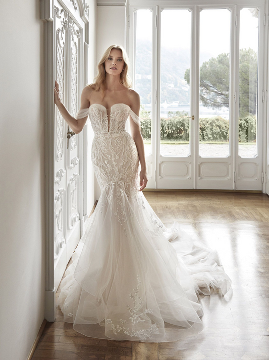 ELOWEN Tulle Lace Beads Dress Only