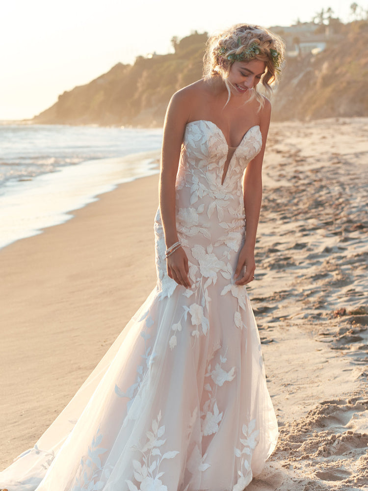 Hattie Gown and Cap Sleeve