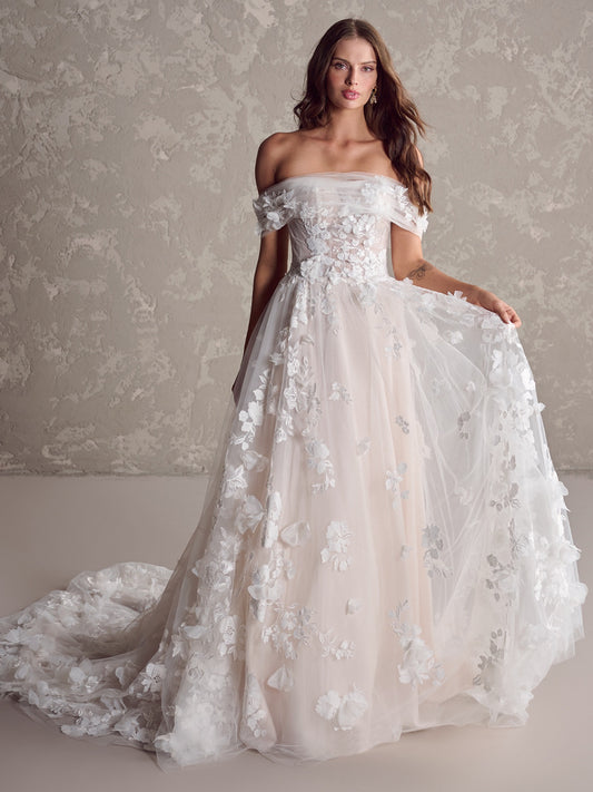 Laila with Detachable Shoulder Wrap
