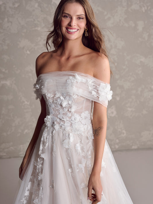Laila with Detachable Shoulder Wrap