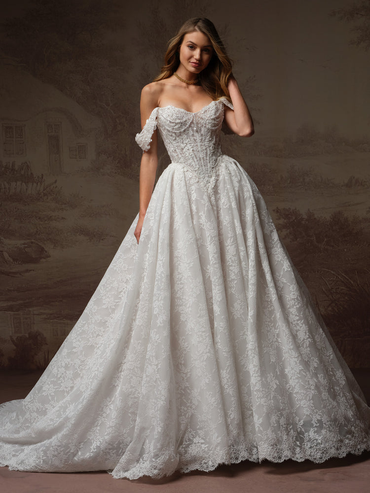 Ryland Unlined Bodice Sparkle Tulle