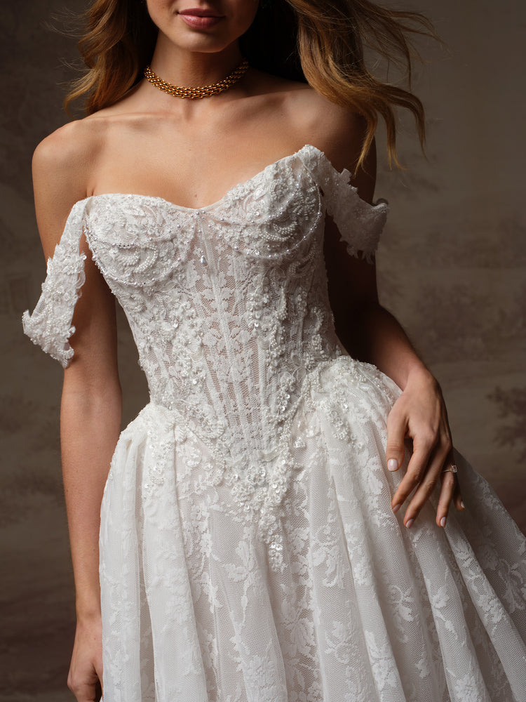 Ryland Unlined Bodice Sparkle Tulle
