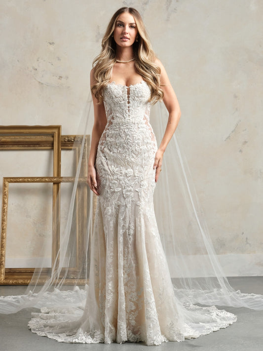 Admina Floral Glitter Tulle No Orders
