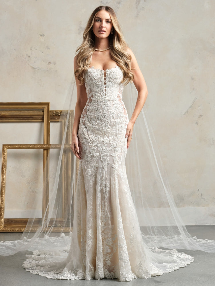Admina Floral Glitter Tulle No Orders