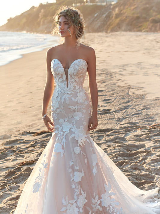 Hattie Gown and Cap Sleeve