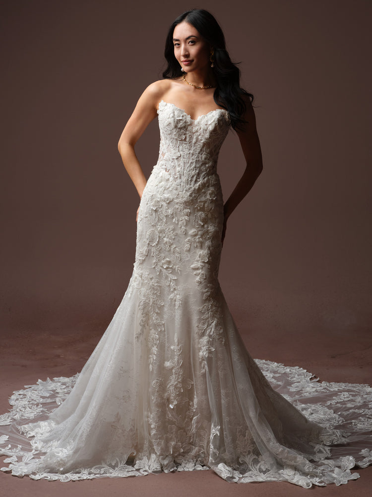 Estelle Unlined Bodice Chantilly Lace