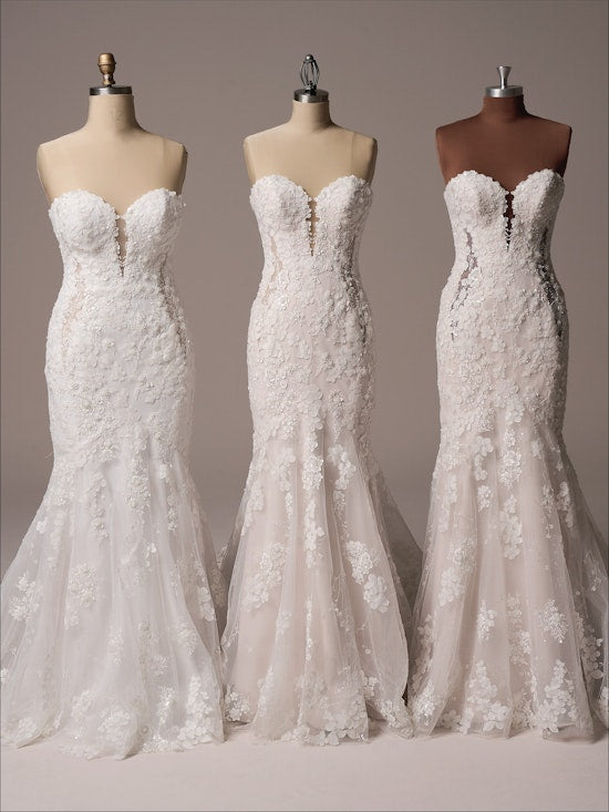 MALONE Unlined bodice Plain Tulle