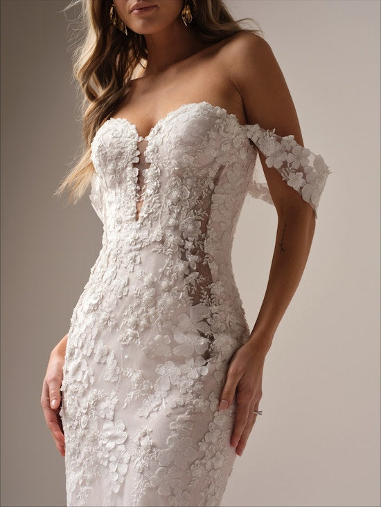 MALONE Unlined bodice Plain Tulle