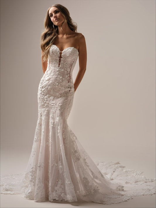 MALONE Unlined bodice Plain Tulle