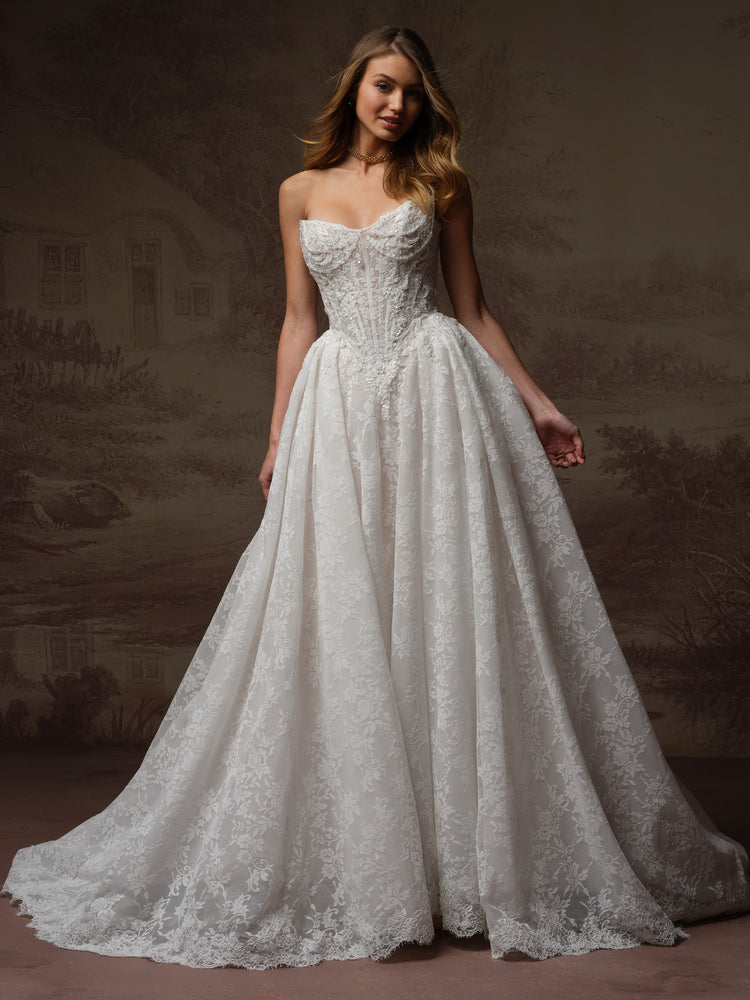 Ryland Unlined Bodice Sparkle Tulle