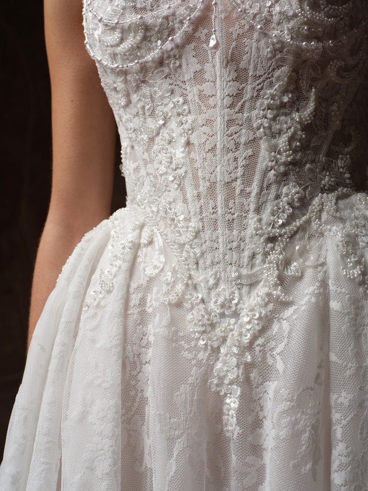 Ryland Unlined Bodice Sparkle Tulle