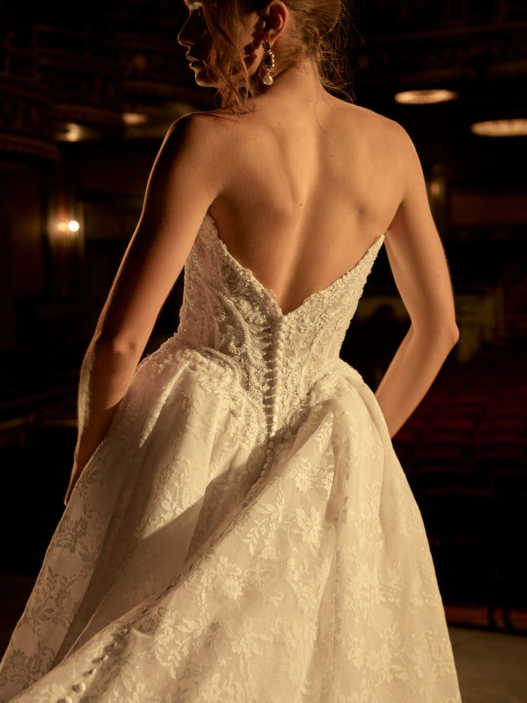 Ryland Unlined Bodice Sparkle Tulle