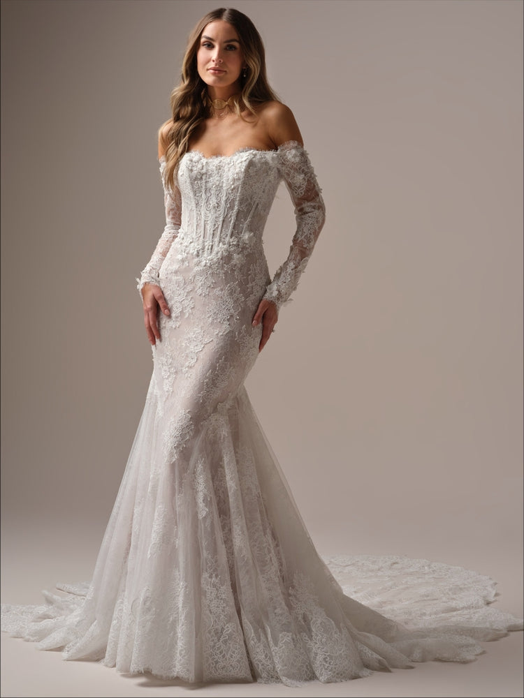 Takera Unlined Long Version Chantilly Lace and Plain Tulle