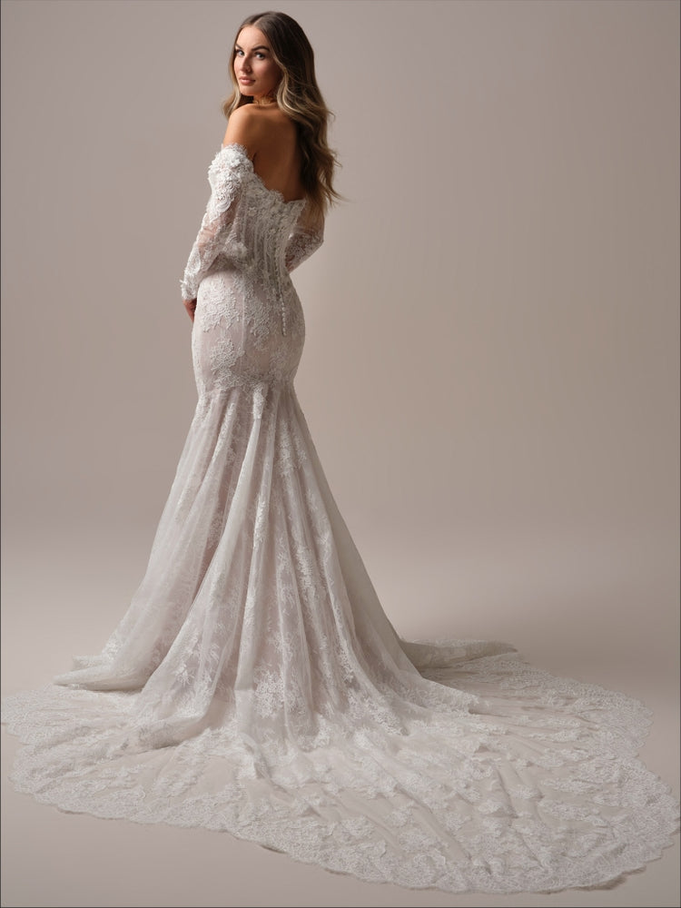 Takera Unlined Long Version Chantilly Lace and Plain Tulle