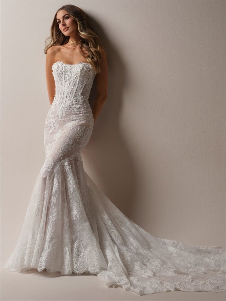 Takera Unlined Long Version Chantilly Lace and Plain Tulle